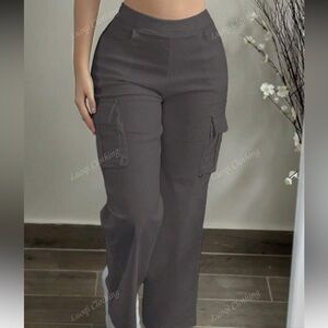 Women's Gray Cargo Pants